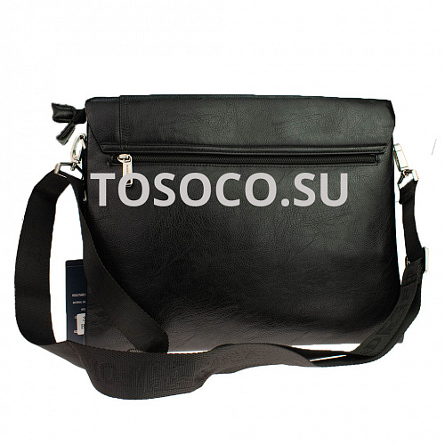 379-6 black сумка Bradford натуральная кожа и экокожа 27x35x7