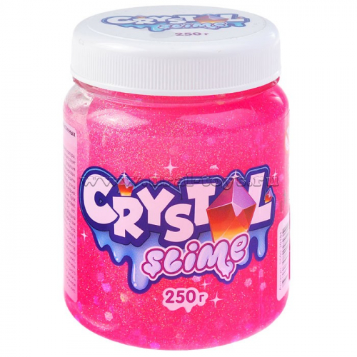 Игрушка Crystal slime, розовый, 250г