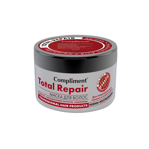 Compliment Маска для волос Total Repair с кератином, гиалурон. кислотой, керамидами, для поврежд 500