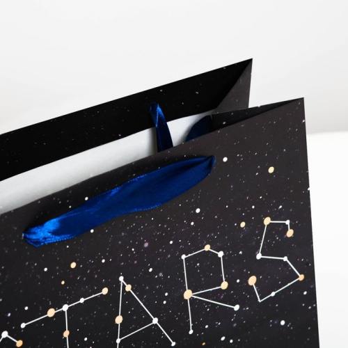 Пакет подарочный горизонтальный Stars , MS 23 x 18 × 10 см