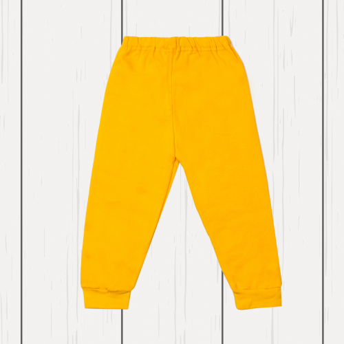 Детские штанишки на манжетах арт.430г-желтый