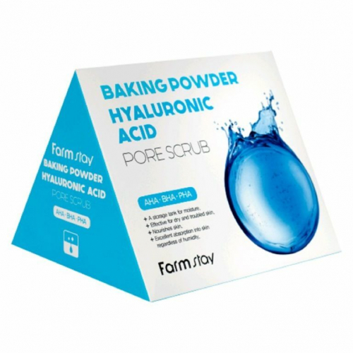 Скраб в пирамидках для очищения пор с содой Baking Powder Hyaluronic Acid Pore Scrub FarmStay