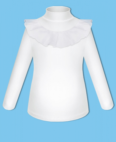 Школьная белая блузка для девочки 8479-ДШ20