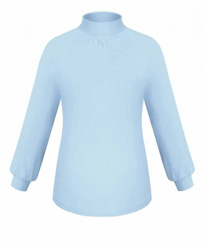 Голубая блузка для девочки 758111-ДОШ21