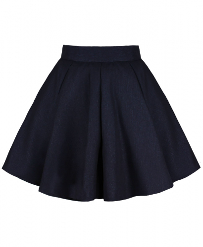 Синяя школьная юбка для девочки 83842-ДНШ19