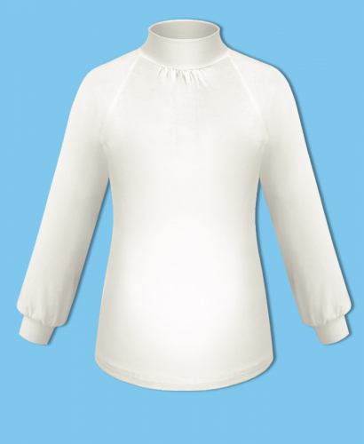 Молочная школьная блузка для девочки 75818-ДШ20