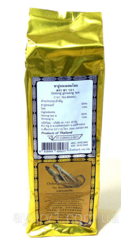 Чай Улун 101 TEA со вкусом Женьщеня 100г