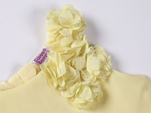 195913 Платье текстильное для девочки