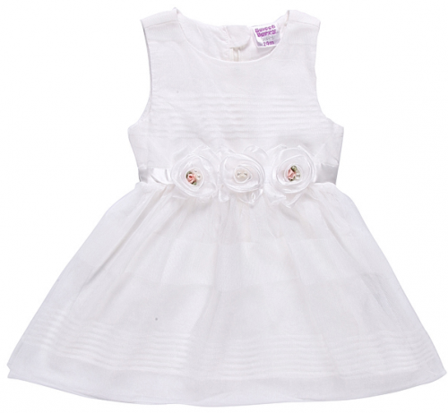 195916 Платье текстильное для девочки