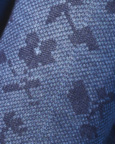 Колготки K103 орнамент мелкие цветы т.синий