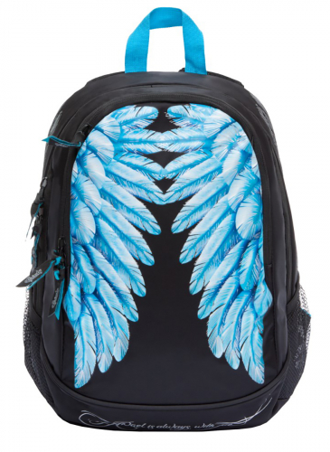Рюкзак школьный Grizzly, артикул RD-837-3, цвет синий, материал текстиль