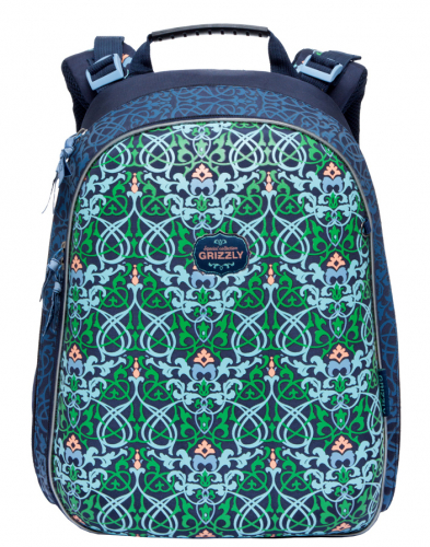 Рюкзак школьный Grizzly, артикул RA-779-4, цвет синий, материал текстиль