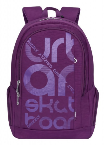 Рюкзак Grizzly, артикул RU-808-1, цвет фиолетовый, материал текстиль
