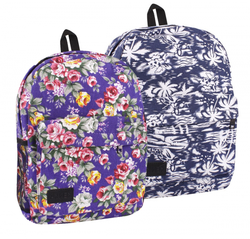 Рюкзак школьный KENKA, цвет разноцветный, фиолетовый, синий, белый, материал текстиль