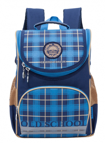 Рюкзак школьный Grizzly, артикул RA-772-5, цвет синий, материал текстиль