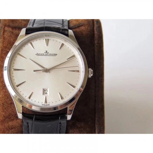 Часы Jaeger LeCoultre, оснащенные ультра тонкий мастер автоматические механические часы элегантный минималистский внешний вид