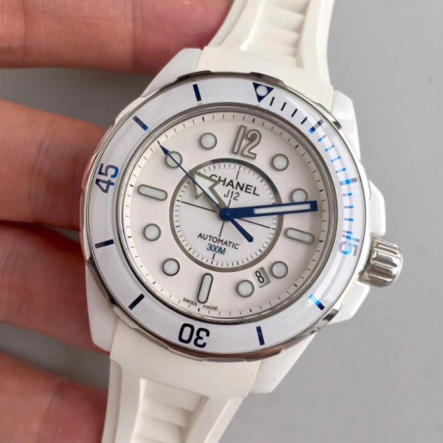 Шанель j12 серии польностью керамический пара часы белый керамика фарфор