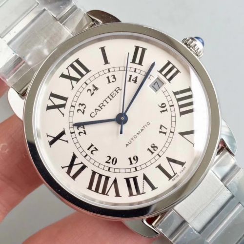 Картье-Ронд Соло Лондон серия мужской ультра-тонких механические часы