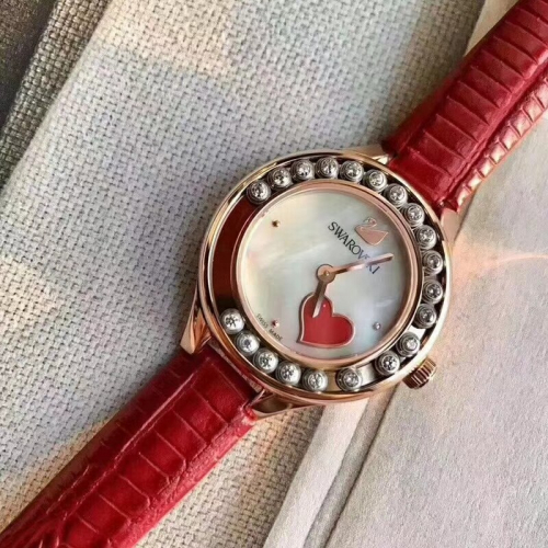 Прекрасные кристаллы Сваровски серия г-жа кварцевые часы