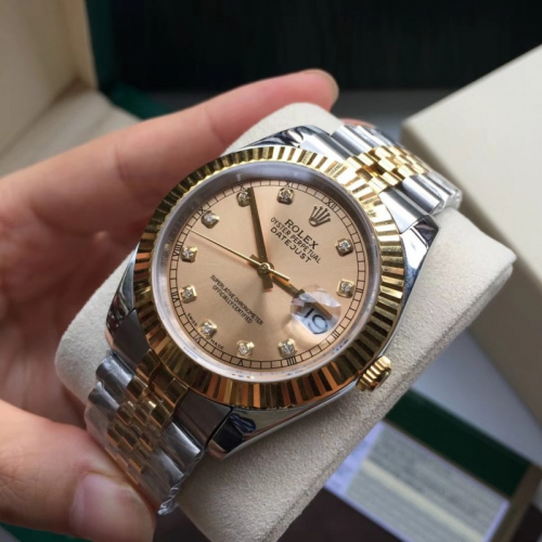 Ролекс Rolex дата мужские автоматические механические часы серии золото пять бусы