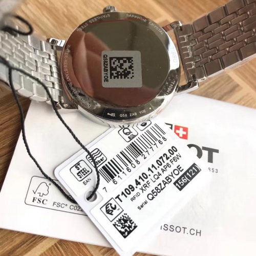 Тиссот Тиссот гламурной серии стальной ленты ультра тонкий кварцевые мужские часы