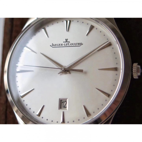 Часы Jaeger LeCoultre, оснащенные ультра тонкий мастер автоматические механические часы элегантный минималистский внешний вид