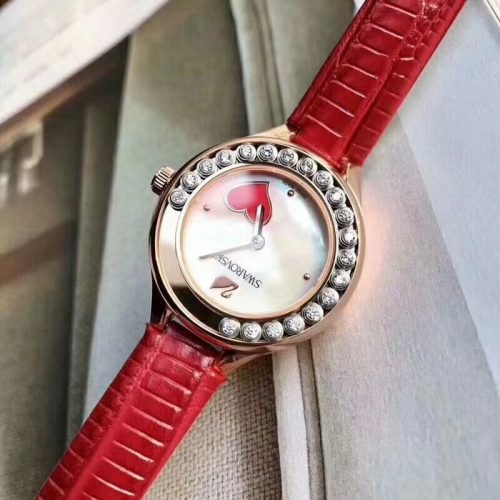 Прекрасные кристаллы Сваровски серия г-жа кварцевые часы
