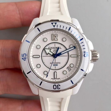 Шанель j12 серии польностью керамический пара часы белый керамика фарфор