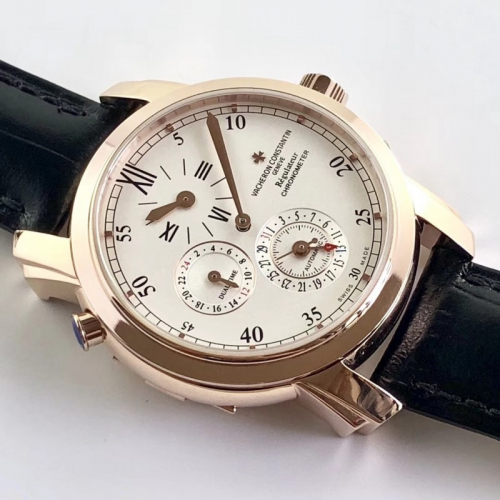 Часы Вашерон Константин многофункциональный два хронограф мужчин розового золота
