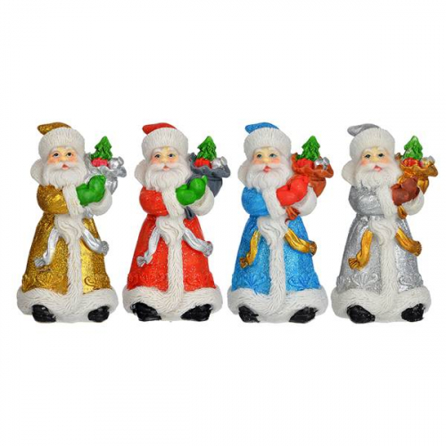 Сувенир Дед мороз СНОУ БУМ 11 см, полистоун, 4 дизайна