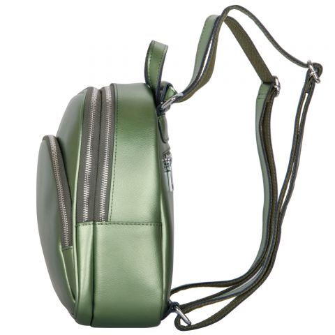 Женский рюкзак из кожи H-1100, зеленый