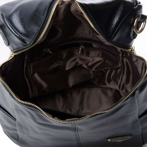 Рюкзак 6051 гладкая (черный)