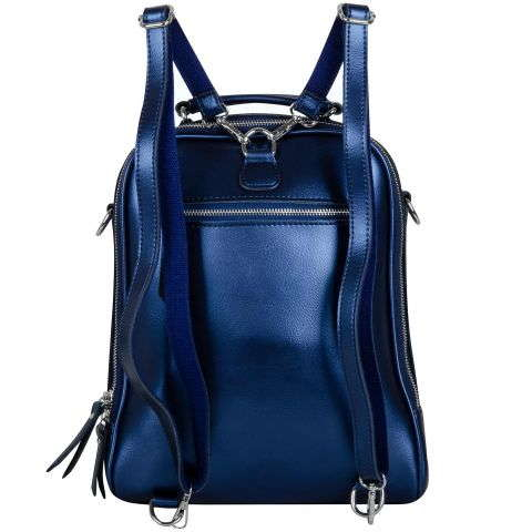 Рюкзаки из кожи 1015, deep blue