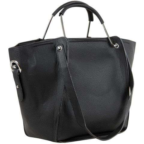 Женские сумки Риз-3872 кожа зам., гладкая, Черный (black)