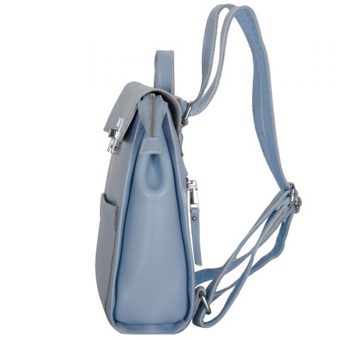 Женский рюкзак из кожи x-0996, голубой