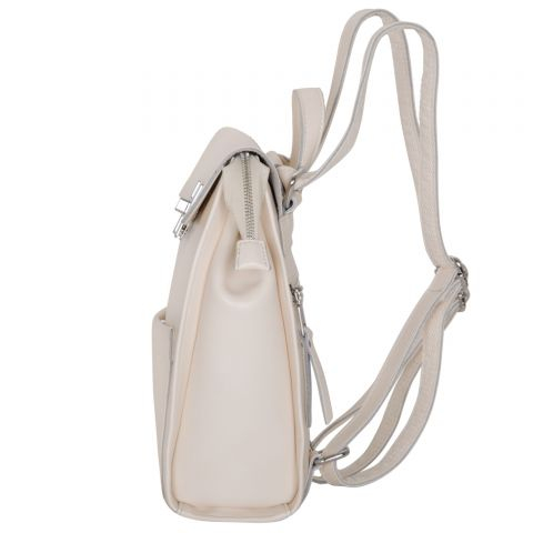 Женский рюкзак из кожи x-0996, молочный