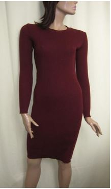 610 р.810 р.теплое, строгое платье (вязаное) бордового цвета
