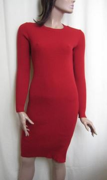 610 р.810 р.теплое, строгое платье (вязаное) красного цвета