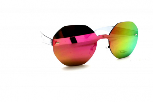 женские солнцезащитные очки 2019 - UiNTY 7601 розовый зеркальный