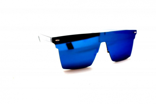 женские солнцезащитные очки 2019 - UiNTY 7616 синий зеркальный