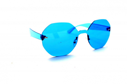 женские солнцезащитные очки 2019 - UiNTY 7601 синий прозрачный