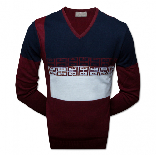 Пуловер с орнаментом (1372)