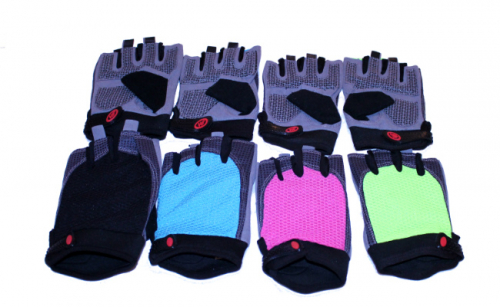 Перчатки тренажерные комбинированные ПЧТ1.2 цвет в ассортименте