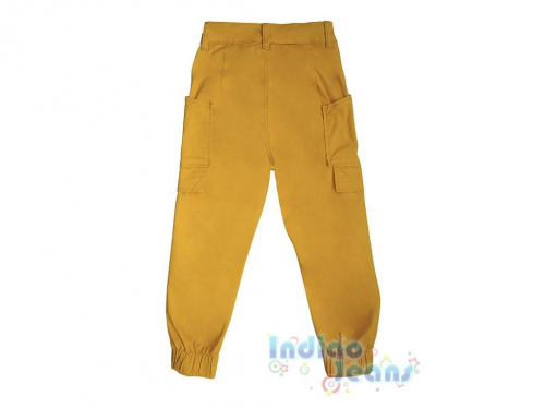 Яркие хлопковые брюки-джоггеры для девочек, арт. I34688
