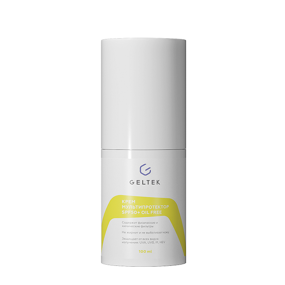 ГЕЛЬТЕК Крем мультипротектор SPF50+ oil free / Sun Protection 100 г