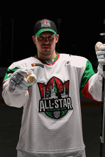 Бейсболка KHL ALL STAR, черн.-зелен., 55-58