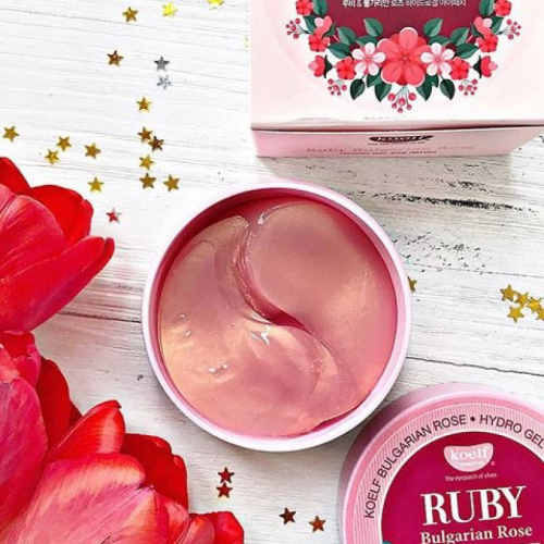 Pink Rose Vitamin hydrogel Eye Patch Витаминные гидрогелевые патчи с розой 60 шт (30 пар)