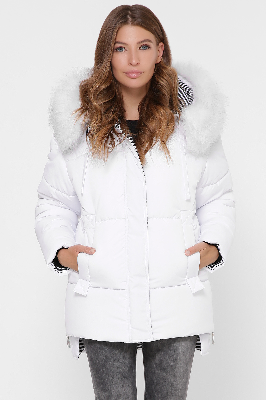 Куртка женская Wimex зимняя белая