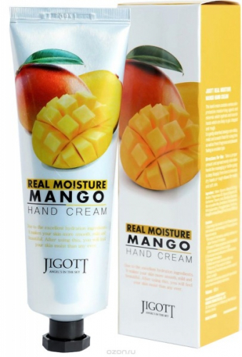 Крем для рук с экстрактом манго Jigott Real Moisture Mango Hand Cream 100мл