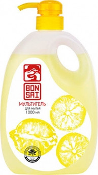BONSAI Высокоэкономичный мультигель с ароматом японского лимона, 1000 мл